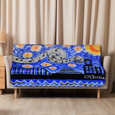 Memphis Nights Sherpa blanket