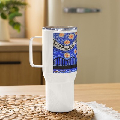 Memphis Nights Travel mug with a handle