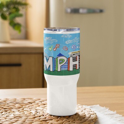 Sights and Sounds of Memphis Travel mug with a handle