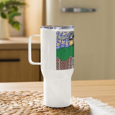 Memphis Nights over Graceland Travel mug with a handle
