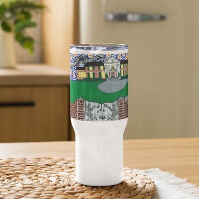 Memphis Nights over Graceland Travel mug with a handle