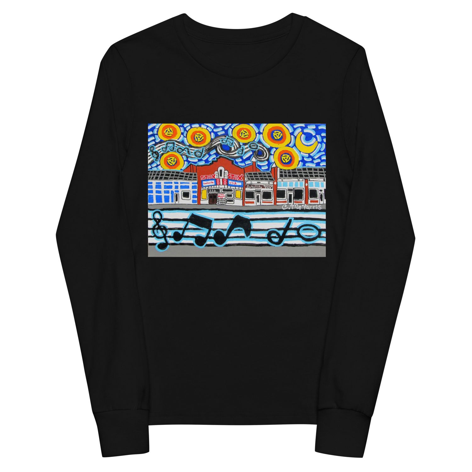 Stax Music Nights Youth long sleeve tee