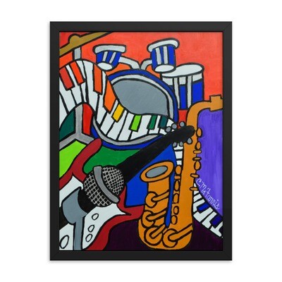 Music Vibes 18X24 Framed Print