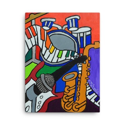 Music Vibes 18X24 Canvas Print