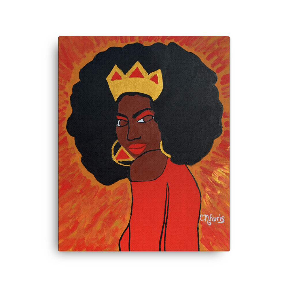 Fierce Queen 16X20 Canvas Porint