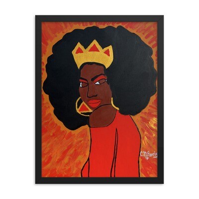 Fierce Queen 18X24 Framed Print