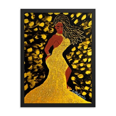 Golden Goddess Framed Print