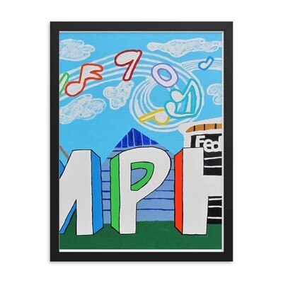 Sights &amp; Sounds of Memphis (2 of 3 pc set) 18x24 Framed Print