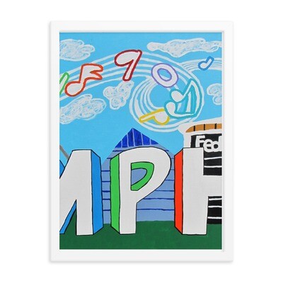 Sights &amp; Sounds of Memphis (2 of 3 pc set) 18x24 Framed Print