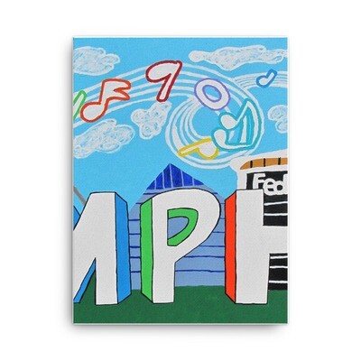 Sights &amp; Sounds of Memphis (2 of 3 pc set) 18x24 Canvas