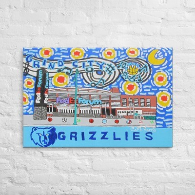 Grind City Nights Canvas 24x36