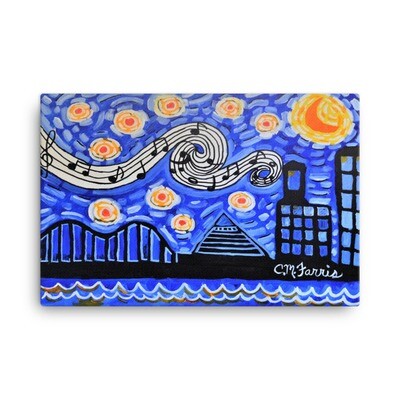 Memphis Nights Canvas Print 24x36