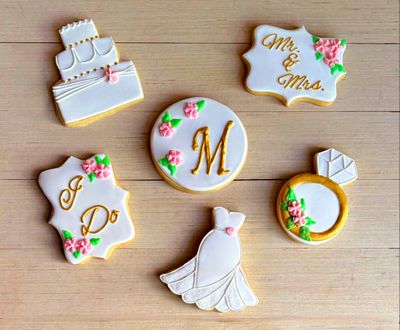 Wedding Iced Sugar Cookie Gift Set