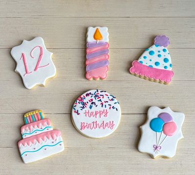Happy Birthday Iced Sugar Cookie Gift Set