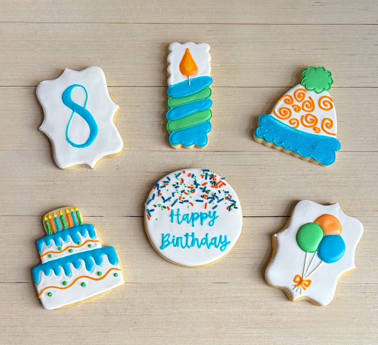 Happy Birthday Iced Sugar Cookie Gift Set