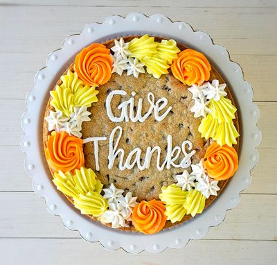 Thanksgiving Cookie Cake