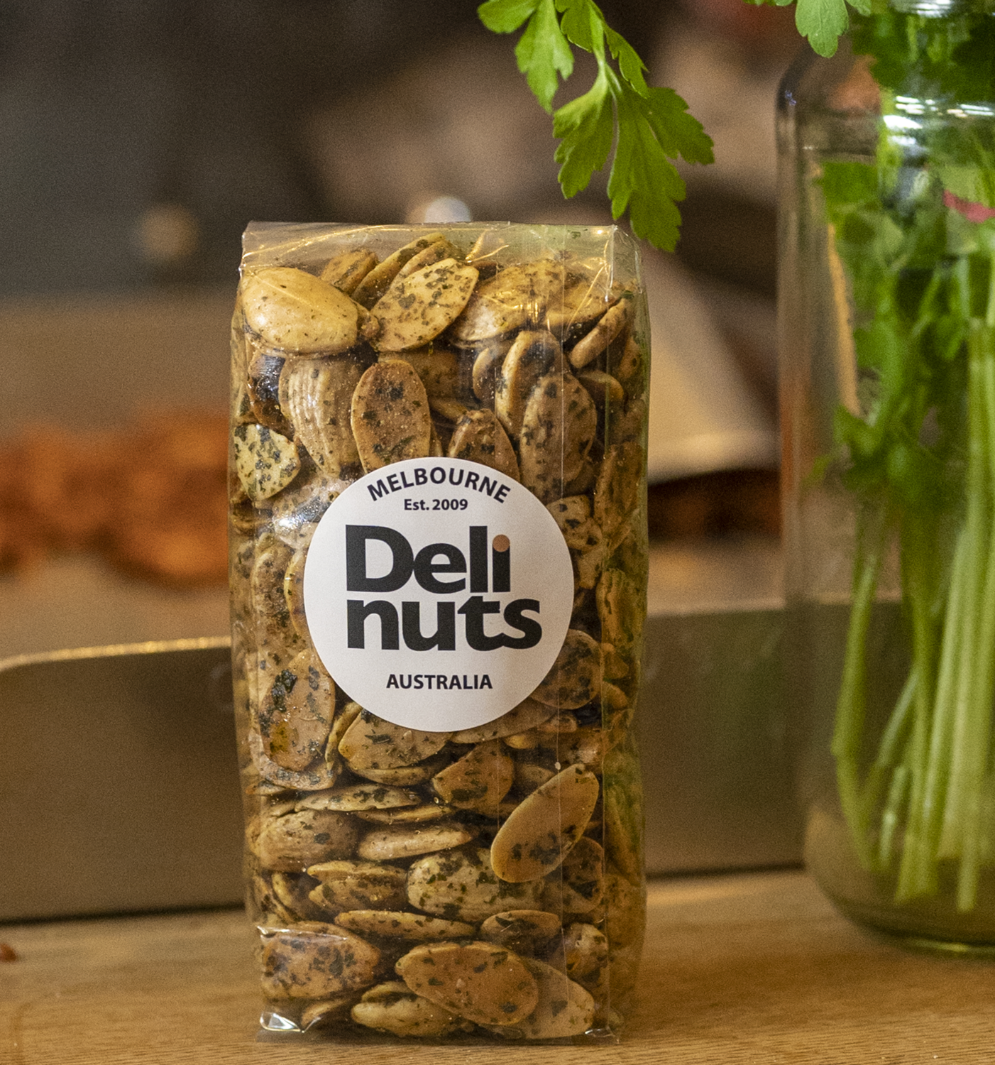 Basil &amp; Garlic Almonds – Savory Roasted Nuts Melbourne