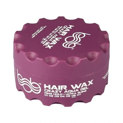 Bob Hair Wax Crazy Aqua Gel Firm Hold Ultra Shine 150ml ( 
  (  PURPLE )