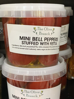 Mini Bell Peppers Stuffed With Feta