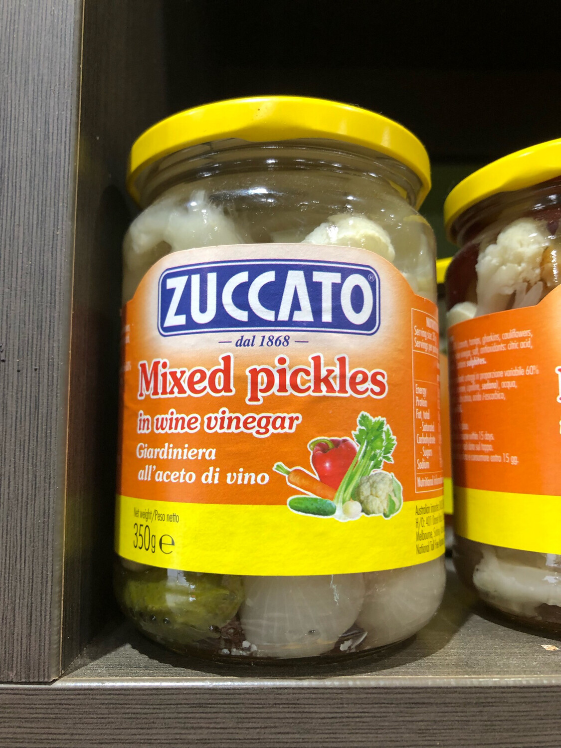 Mixed Pickles In Wine Vinegar