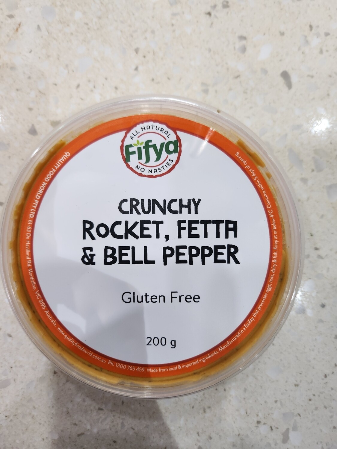 Fifya Crunchy, Rocket, Feta & Bell Pepper