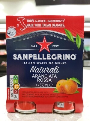 San Pellegrino Aranciata Rossa 4x330ml cans