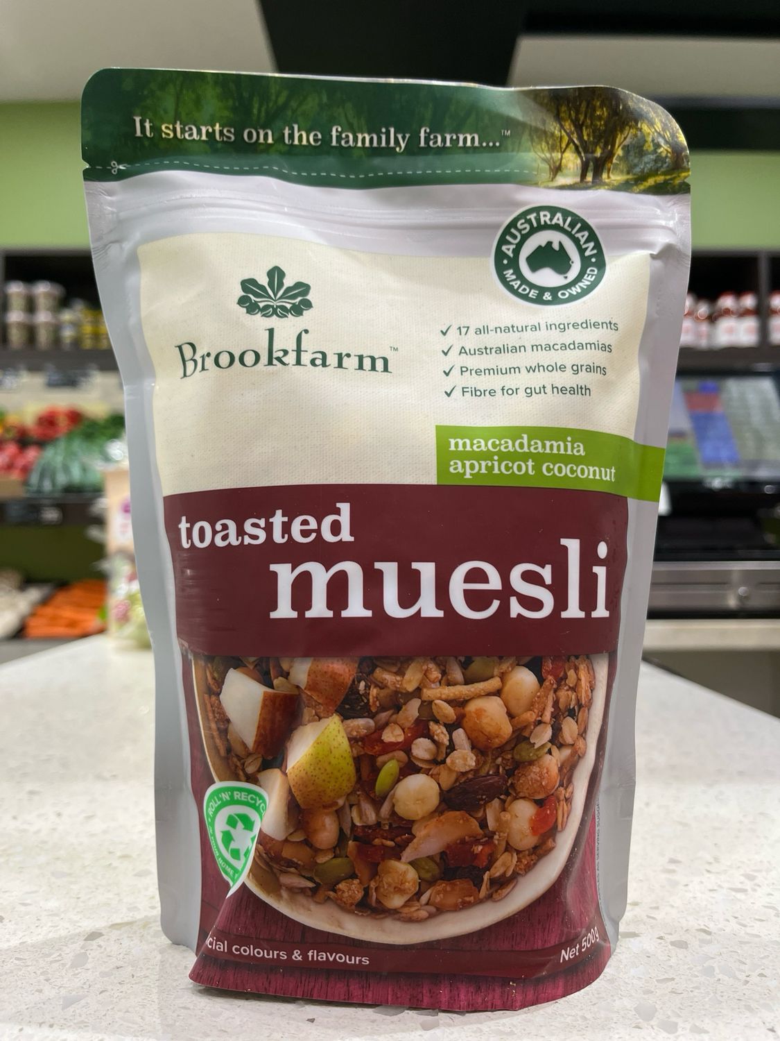 Toasted Muesli Macadamia Apricot Coconut 500g