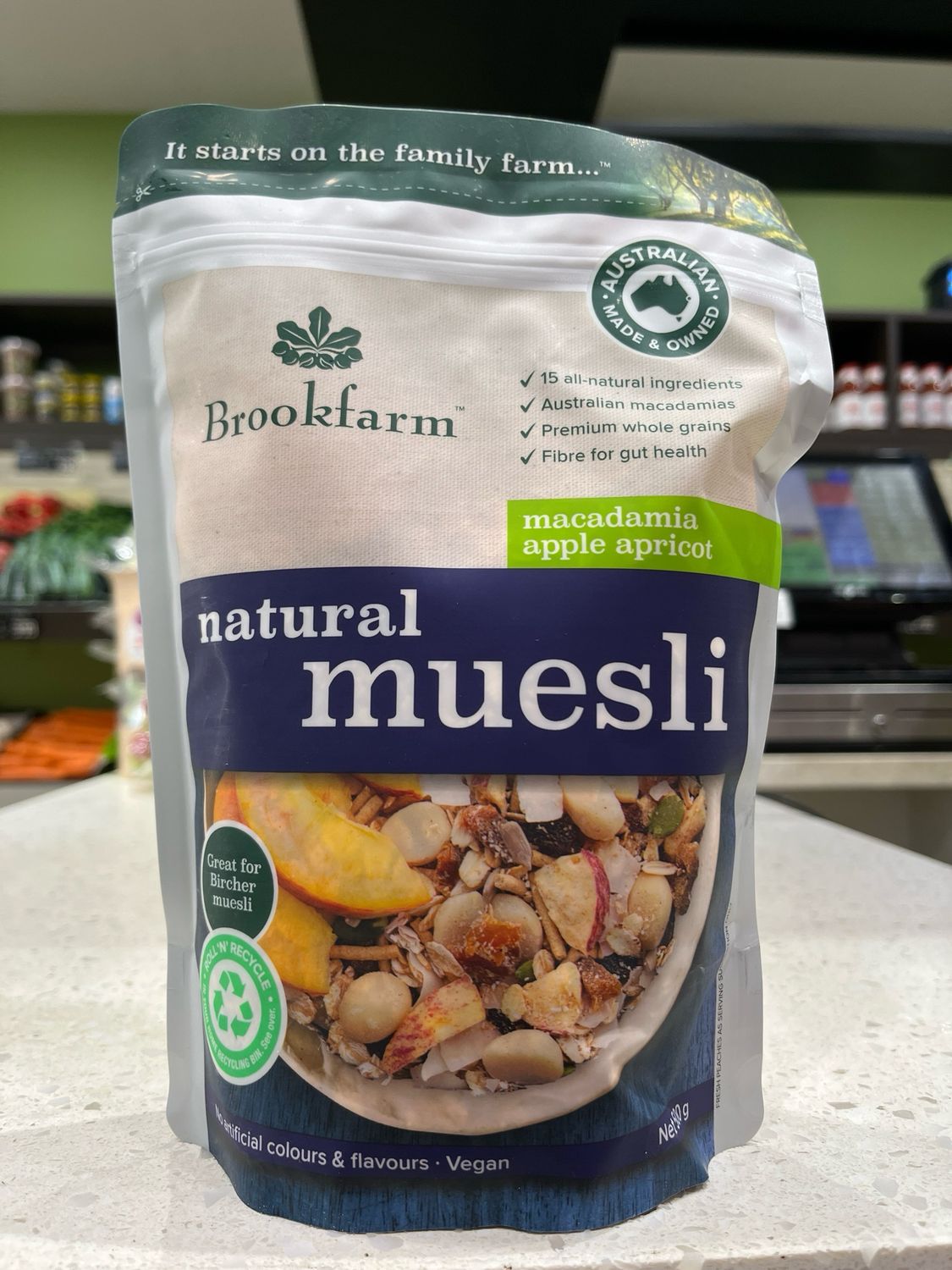 Natural Muesli Macadamia Apple Apricot 500g