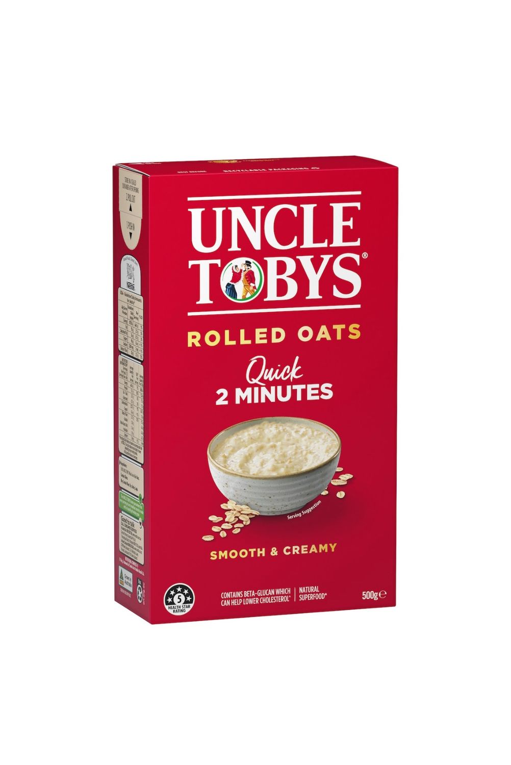 Uncle Toby Rolled Oats Quick 500g