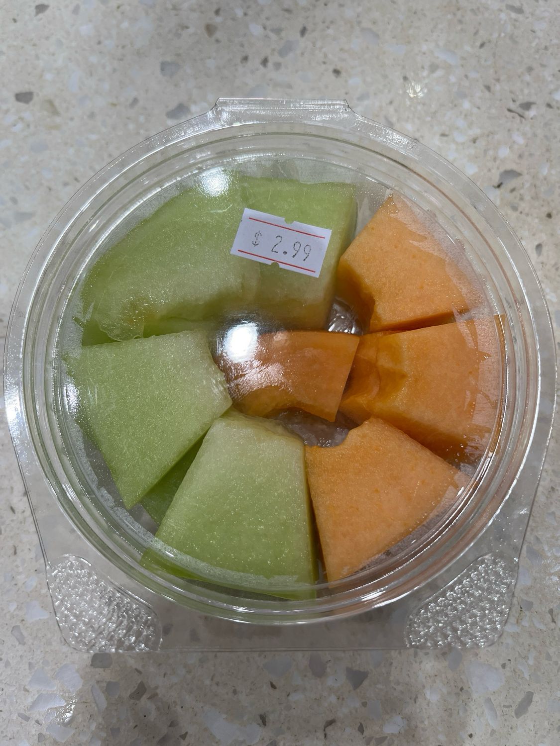 Freshly Cut Rockmelon + Honeydew (Snacking Tub)