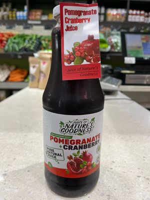 Pure Natural Pomegranate Cranberry Juice