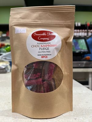 GF Handmade Choc Raspberry Fudge