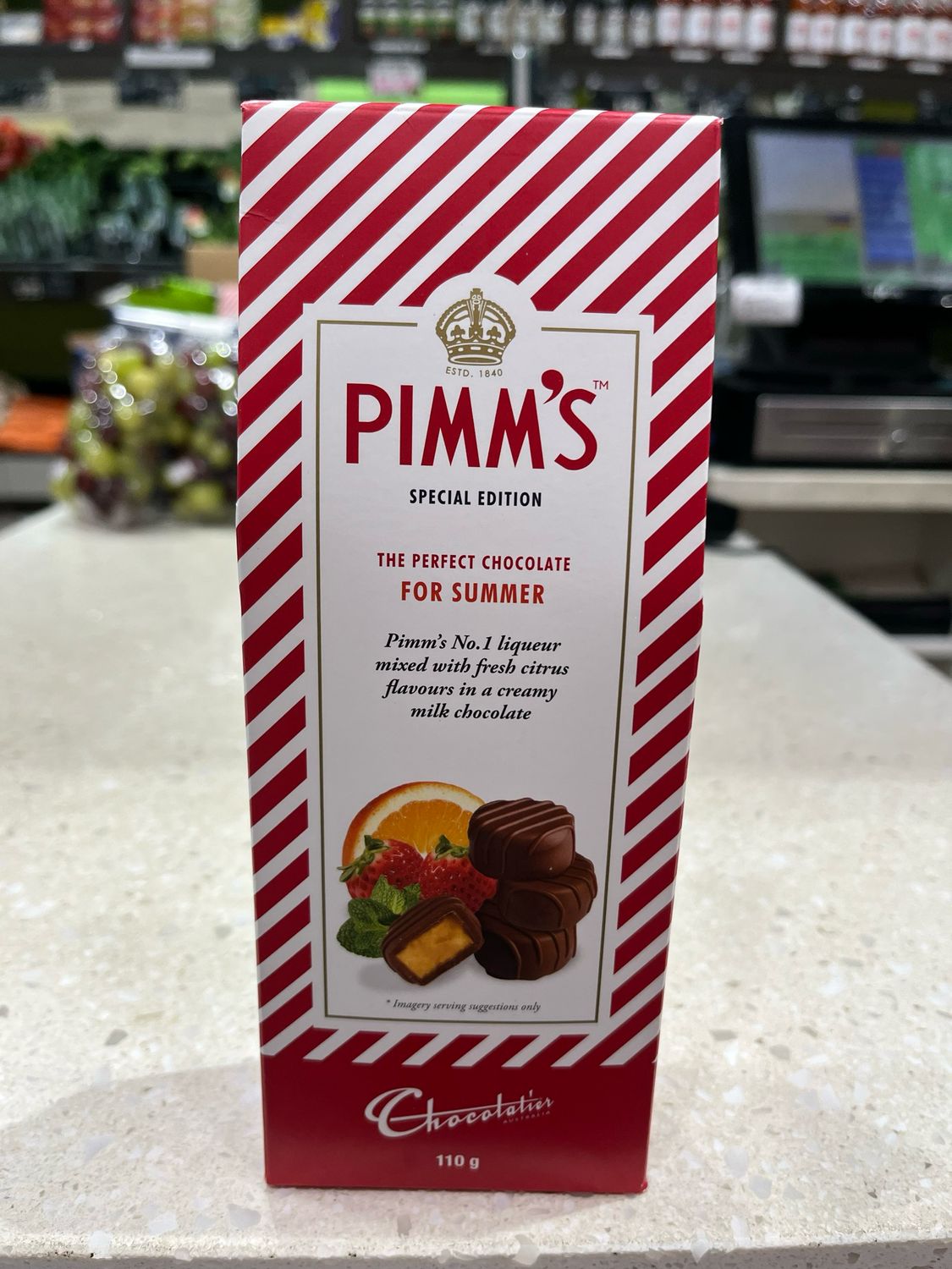 Pimm’s Milk Choc