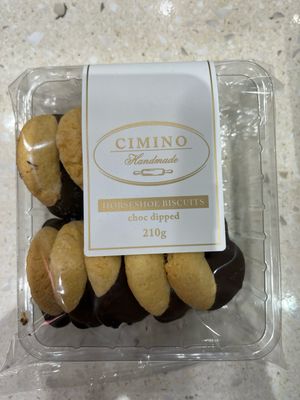 Horseshoe Biscuits Choc Dipped