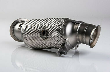 Lightweight Downpipe mit 300 Zellen HJS Kat BMW M2