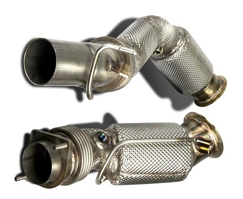 Lightweight Downpipe with HJS HD catalyzer with OPF