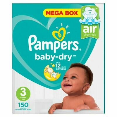 pampers baby dry 3 mega pack