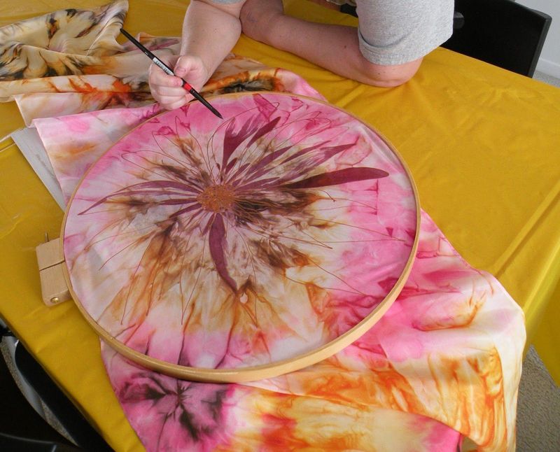 Workshop Introduction to silk painting Tuesdays 12.30 - 1.30  22nd September