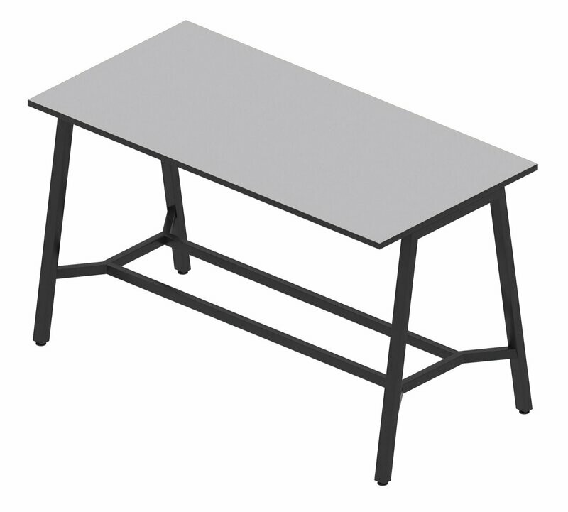 Hochtisch mit Stahlgestell
