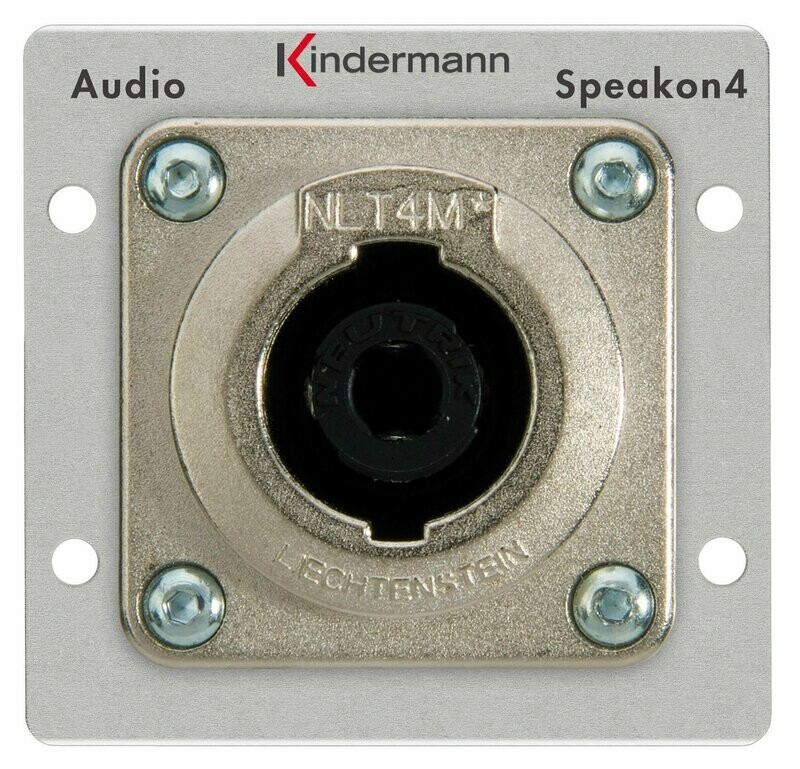Anschlussblende Speakon 4-polig