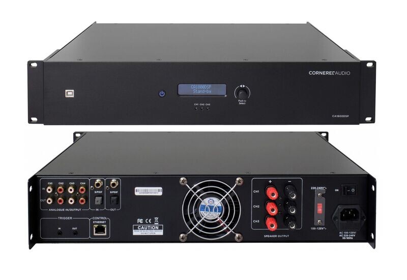 3-Kanal Stereo/Subwoofer DSP-Verstärker 3000 Watt 3-Kanal Stereo/Subwoofer DSP-Verstärker 3000 Watt