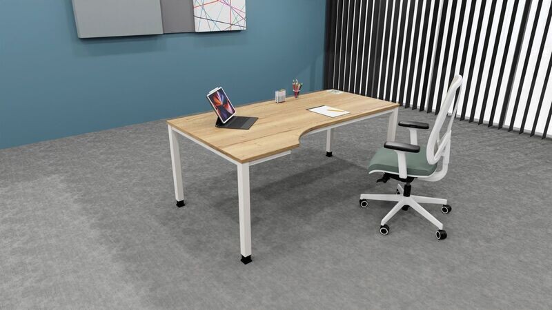 Freiform-Schreibtisch Sinac Quadrohr Freiform-Schreibtisch Sinac Quadrohr