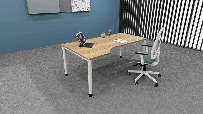 Freiform-Schreibtisch Systo-Tec Rundrohr Freiform-Schreibtisch Systo-Tec Rundrohr
