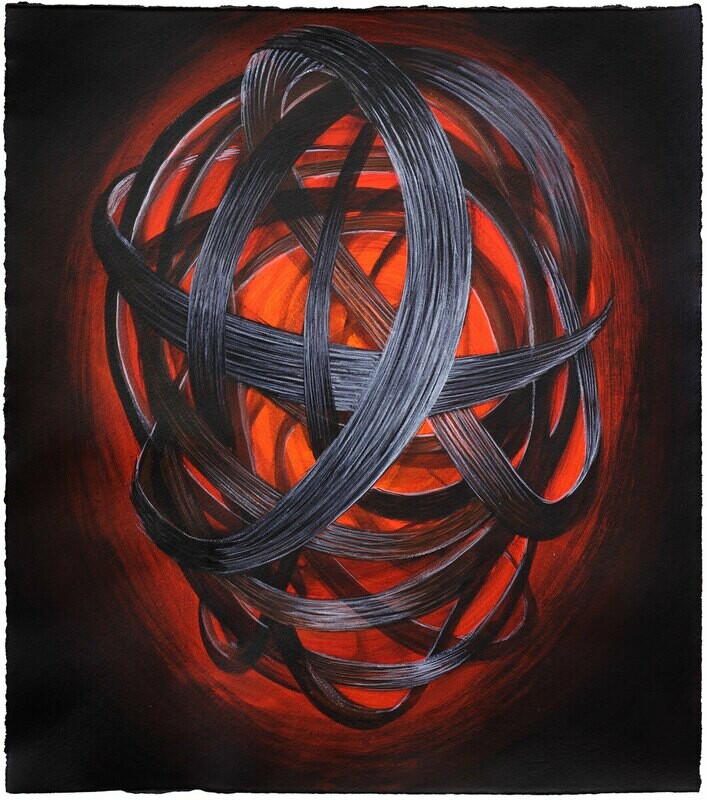Glühen, 36x28cm, Tusche/Papier, 2017