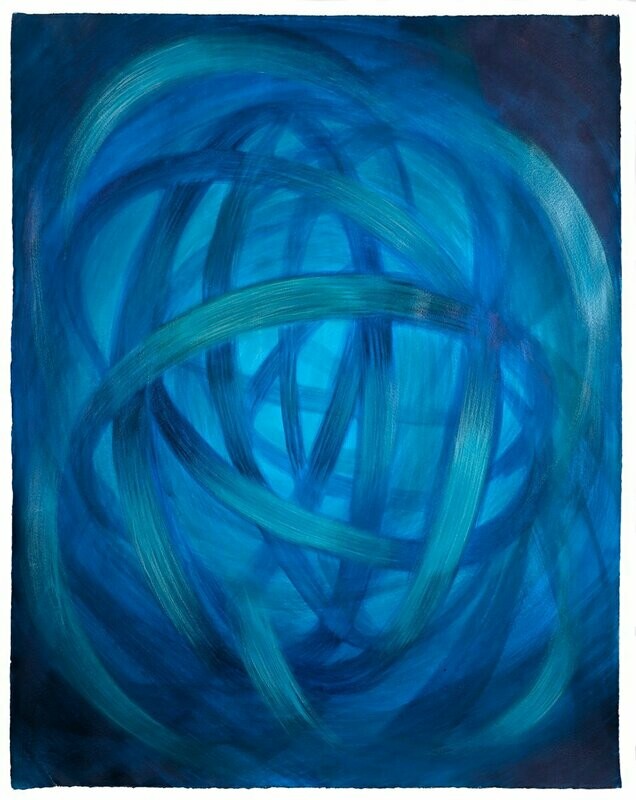 Knoten, 65x51cm, Tusche/Papier, 2020