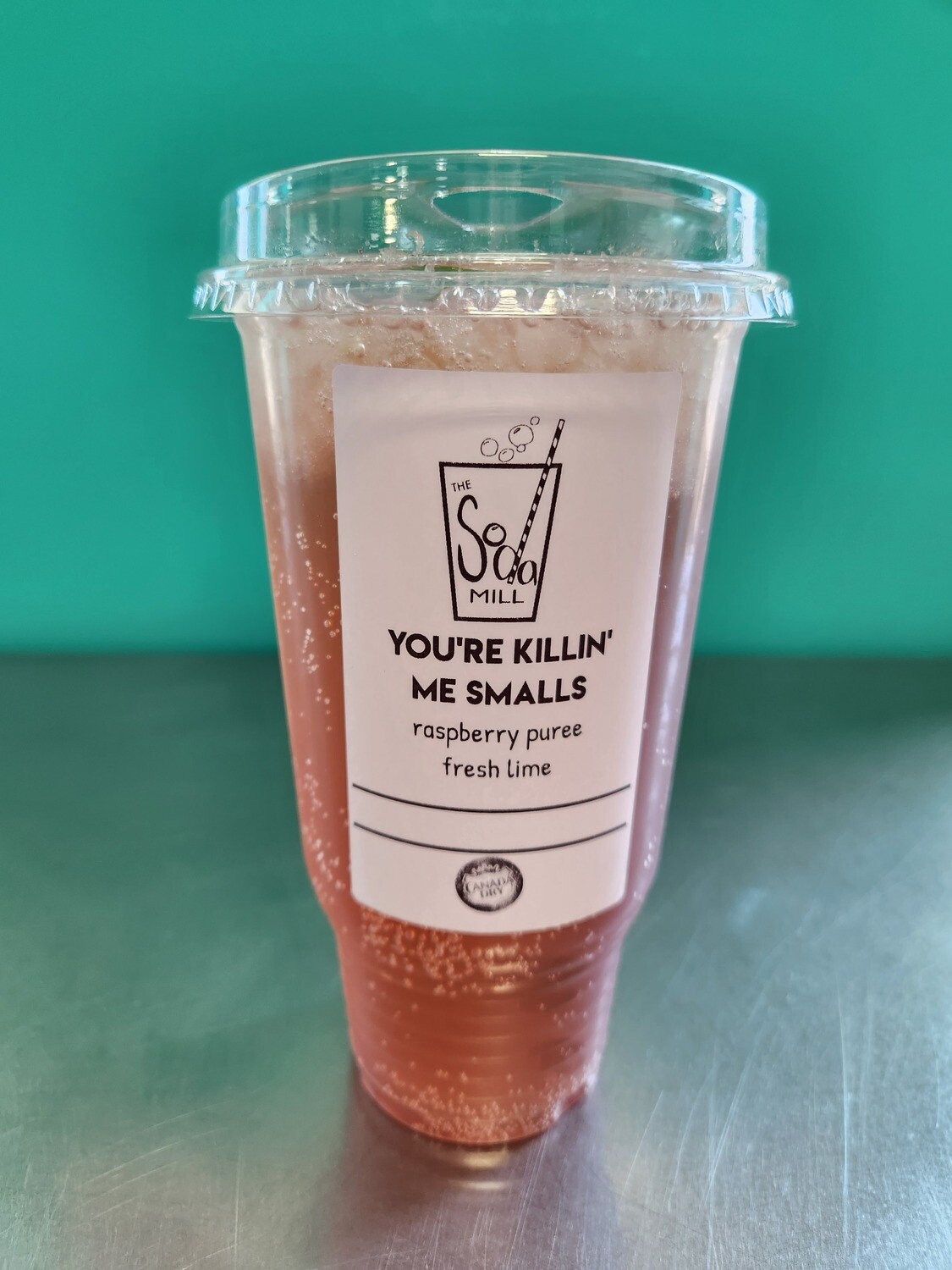 YOU&#39;RE KILLIN&#39; ME SMALLS - Ginger Ale base raspberry puree and fresh lime