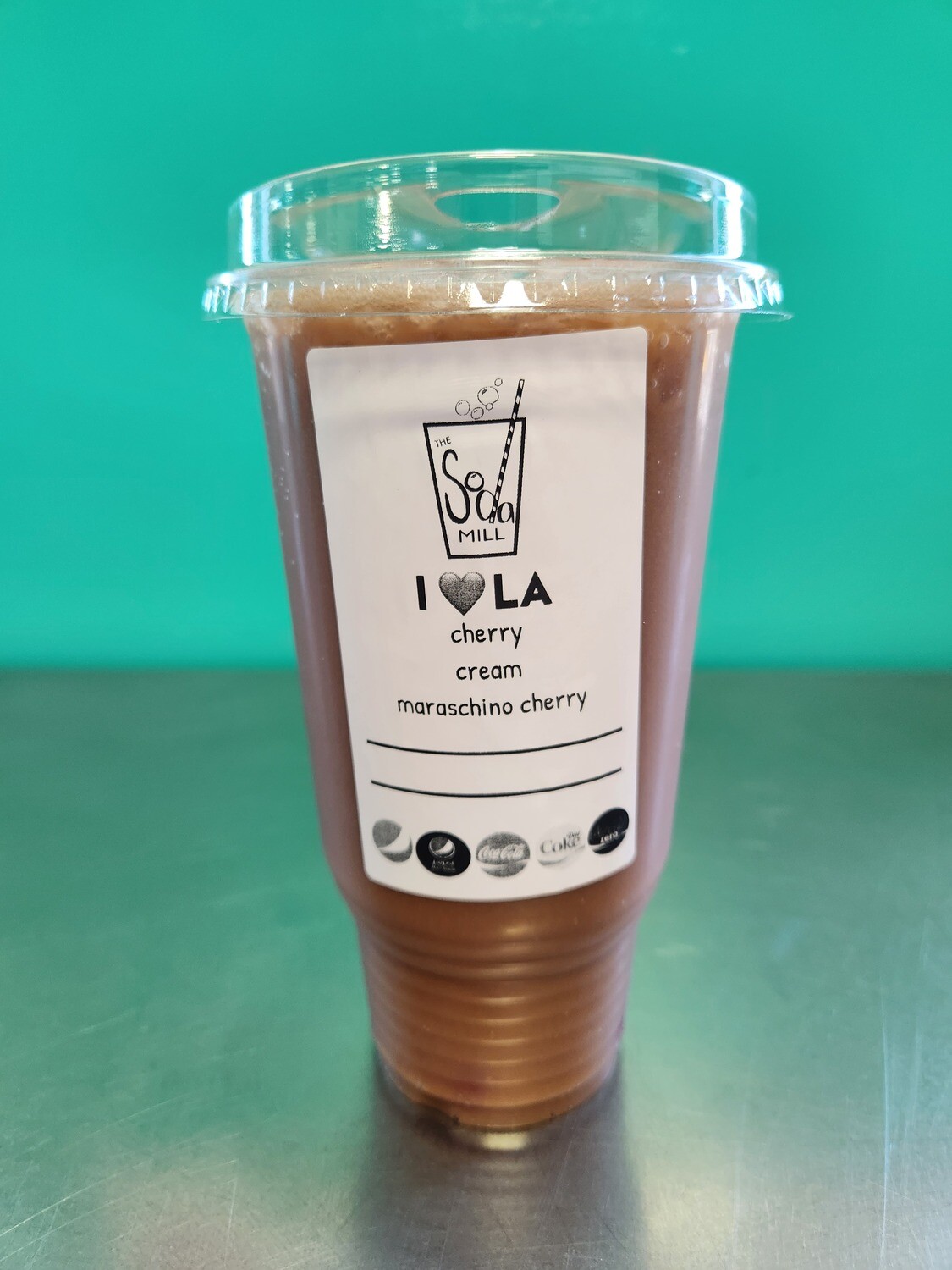 I LOVE L.A. - Cola base with cherry, cream and maraschino cherries