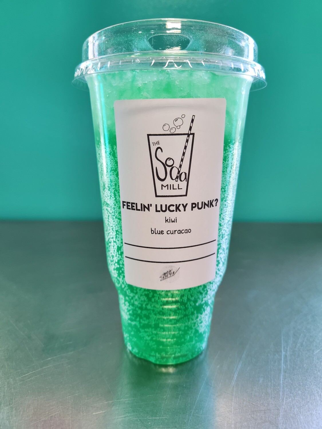 FEELIN LUCKY PUNK - Mt. Dew base with kiwi and blue curacao