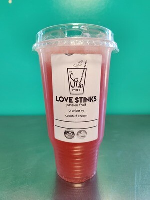 LOVE STINKS - Sprite base with passion fruit, cranberry and coconut cream