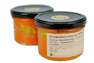 Tiroler-Spinatknödel in Tomatenbutter | 230 ml | vegetarisch